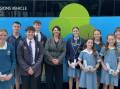 Armidale Seconday College students test zero emissions tech with new EV bus trial. Picture by Heath Forsyth 
