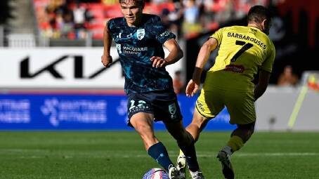 Corey Hollman is among Sydney FC's 'baby brigade' hoping to turn heads in the ALM finals. (Andrew Cornaga/AAP PHOTOS)